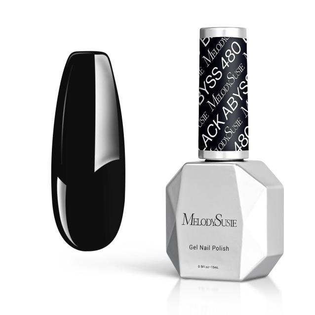 480 Black Abyss - TPO-Free Thick Gel Nail Polish(15ml)